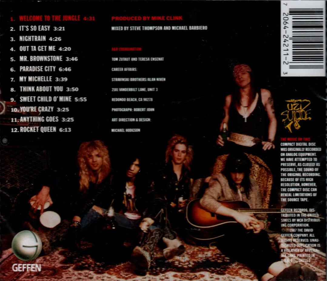 CD Guns N' Roses – Appetite For Destruction