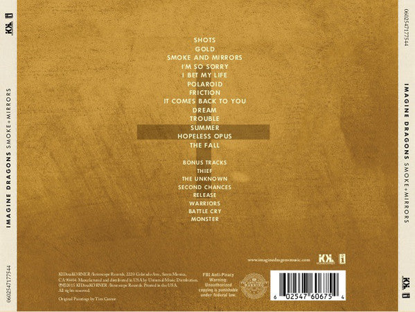 CD Imagine Dragons – Smoke + Mirrors