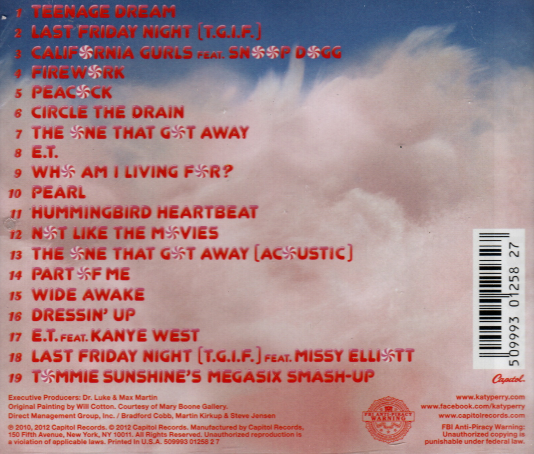 CD Katy Perry – Teenage Dream - The Complete Confection