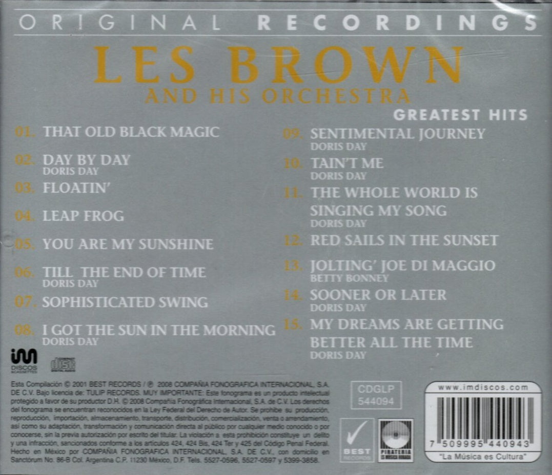 CD Les Brown And His Orchestra - Greatest Hits