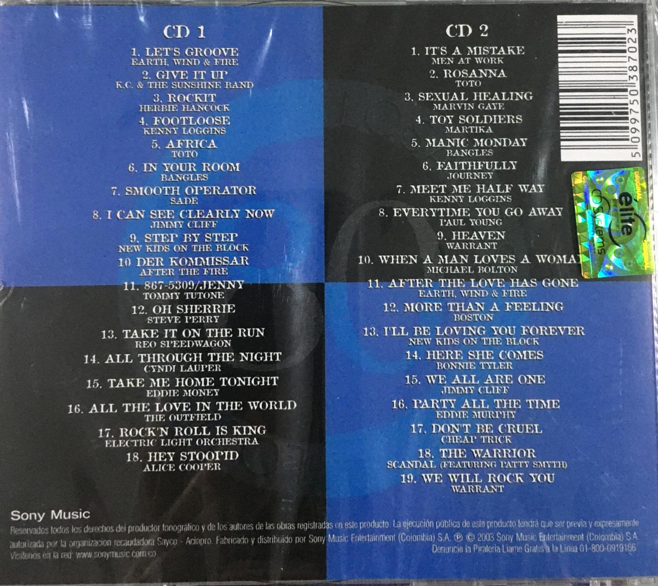 CD Sony Music - Los años 80 Rock-Pop Vol.2