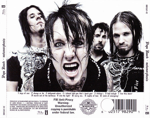 CD Papa Roach – Metamorphosis