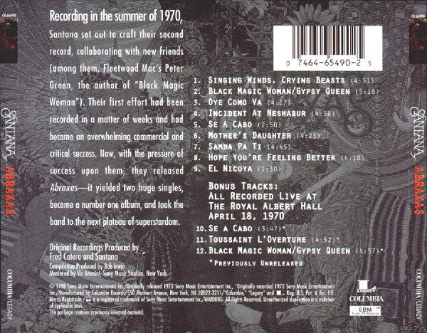 CD Santana – Abraxas