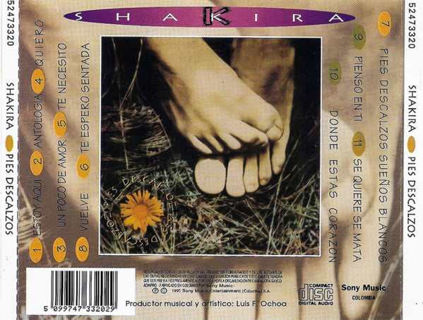 CD Shakira - Pies descalzos