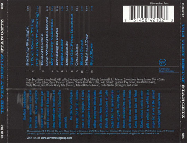 CD Stan Getz – The Very Best Of Stan Getz