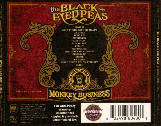 CD The Black Eyed Peas – Monkey Business