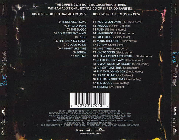 CD x 2 The Cure · The Head On The Door