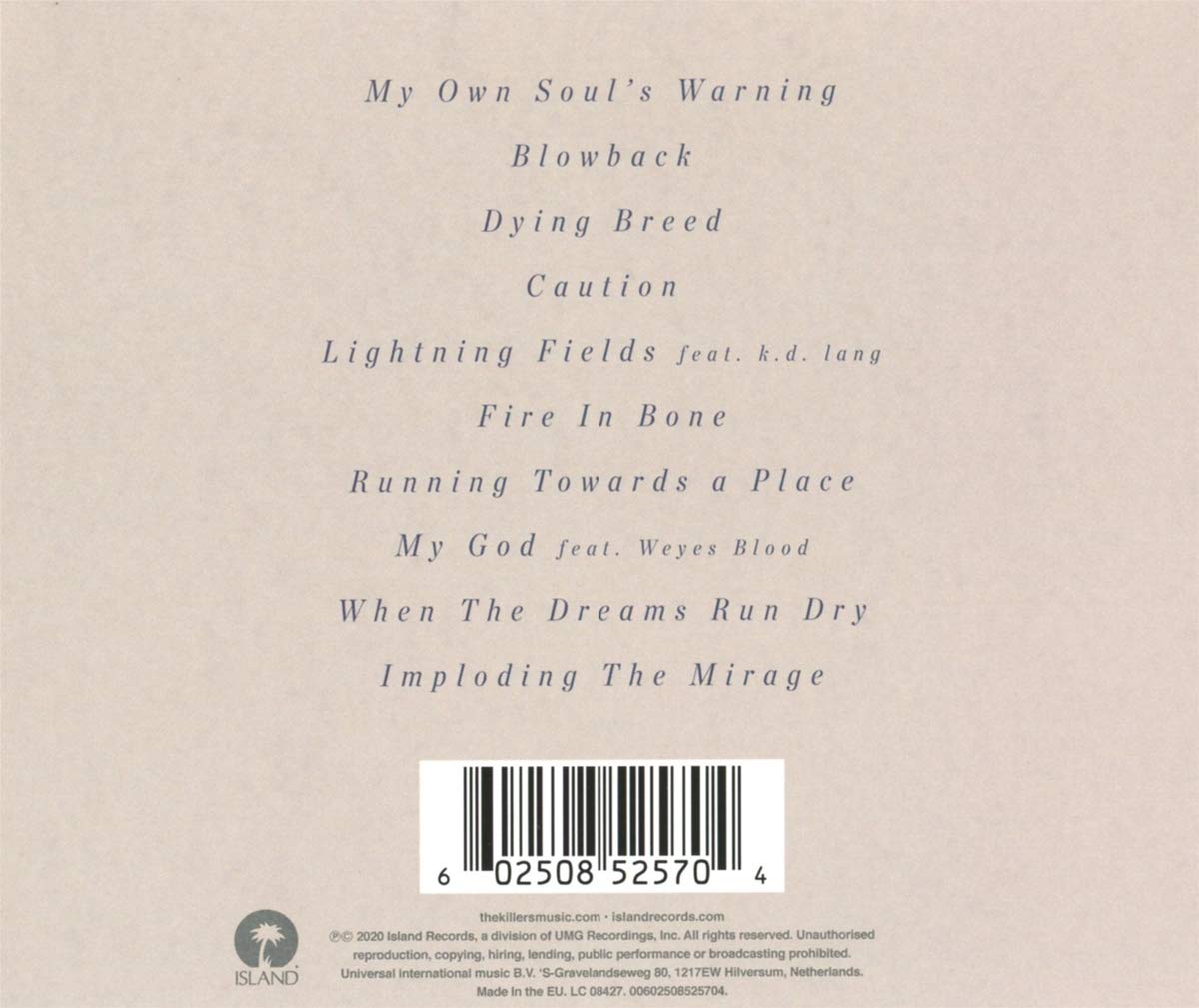 CD The Killers - The Mirage