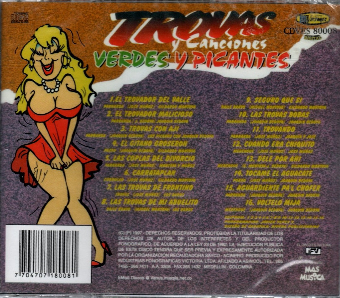 CD Trovas Y Canciones - Verdes Y Picantes