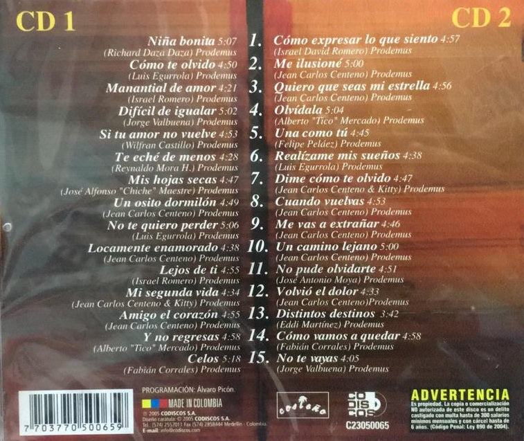 CD X2 Binomio de Oro - Los 30 mejores