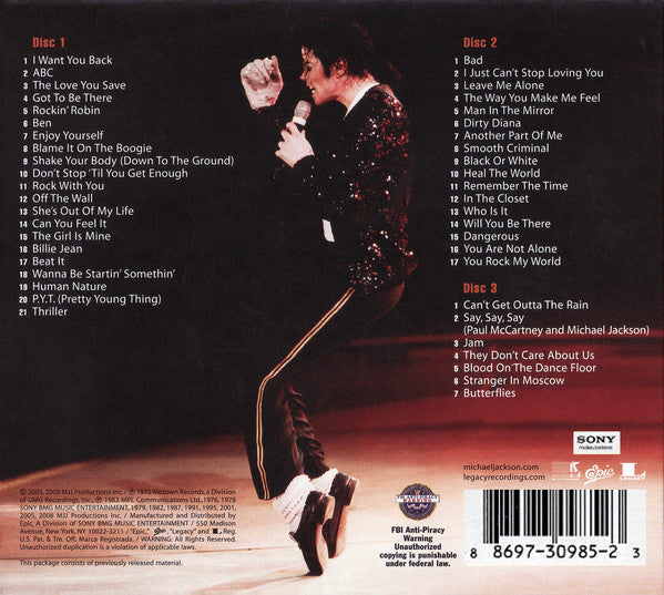CD X3 Michael Jackson – The Essential 3.0