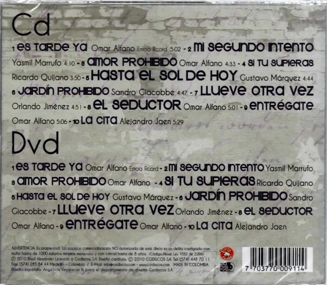 CD + DVD Bazil "El Seductor De La Salsa" - Grandes Éxitos