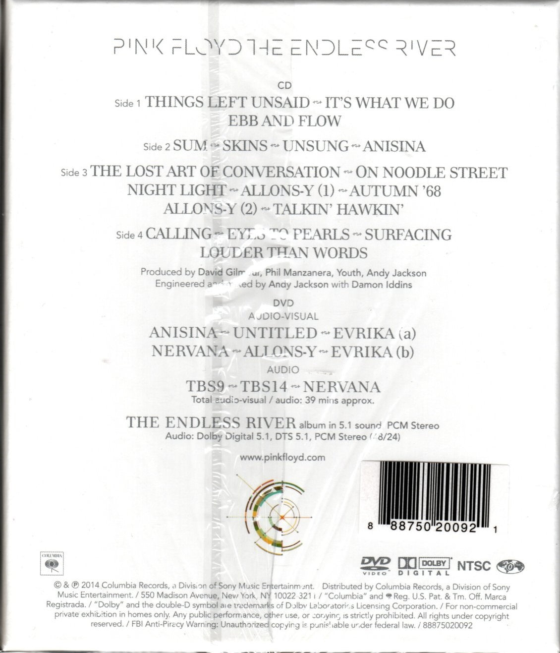 CD + DVD Pink Floyd - The Endless River