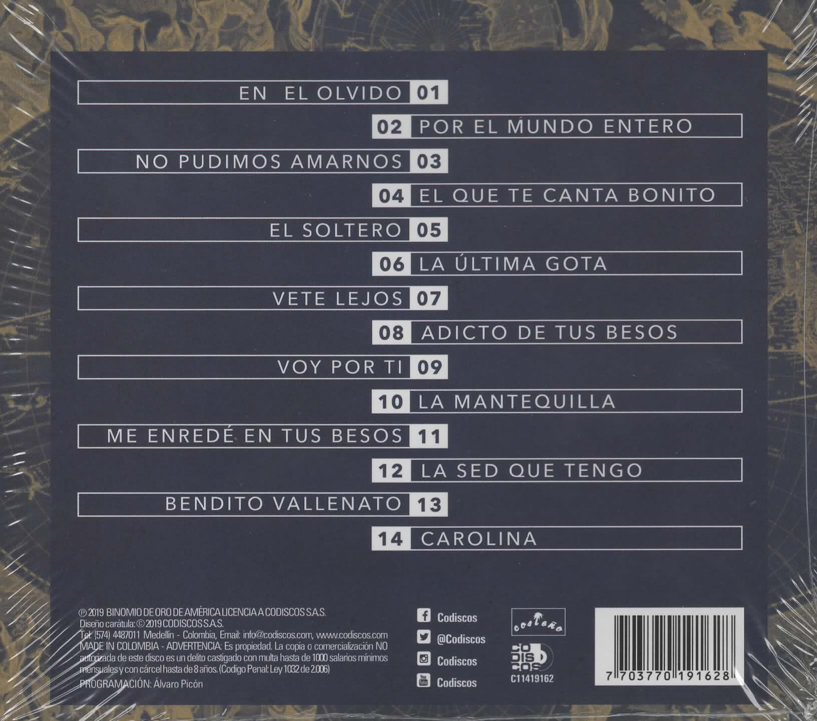 CD Binomio de oro de américa - Por el mundo entero