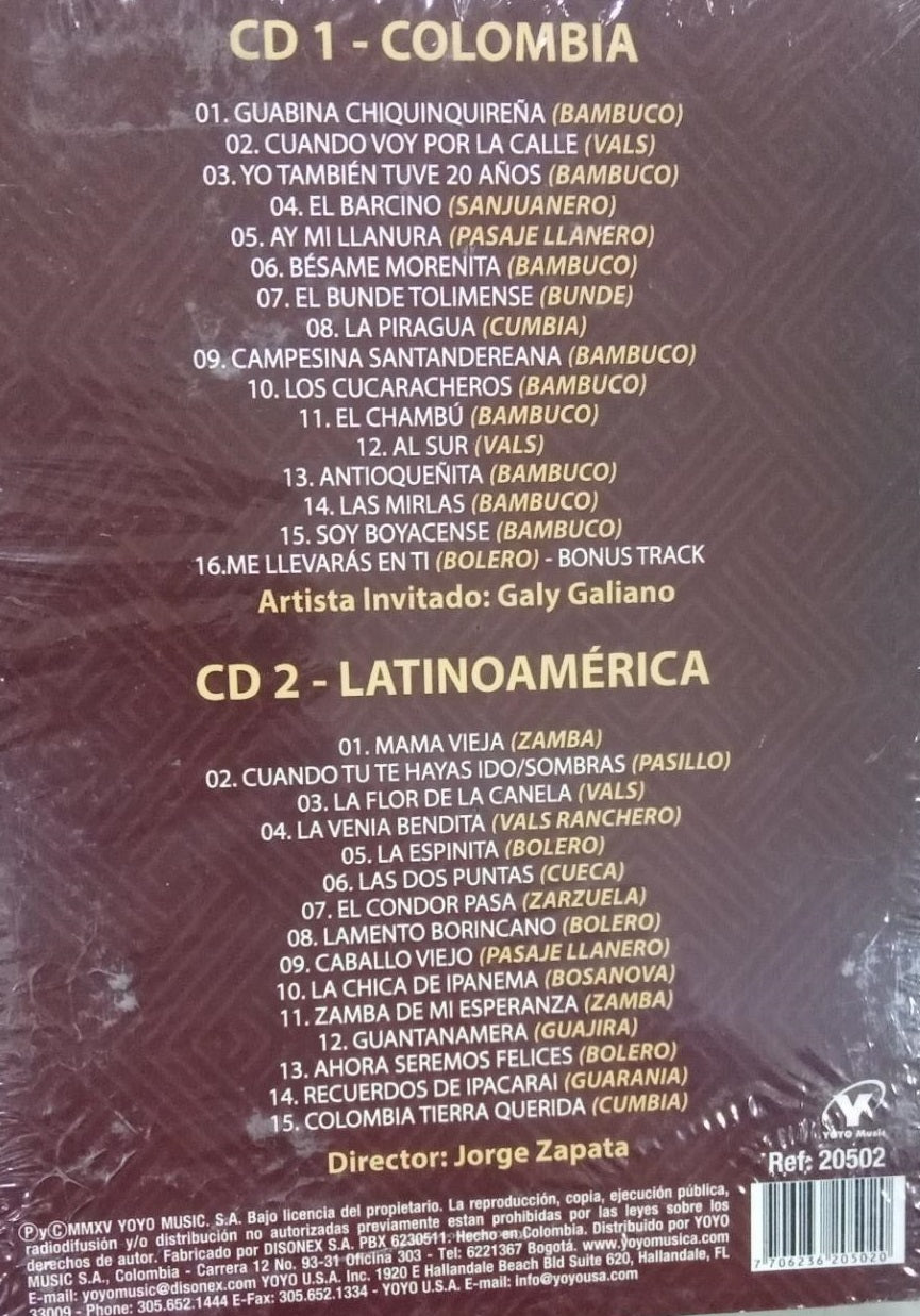 CDX2  La Gran Rondalla Colombiana Viaje Musical América Latina - Jorge Zapata