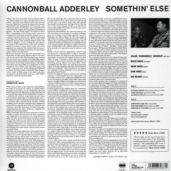 LP Cannonball Adderley – Somethin' Else