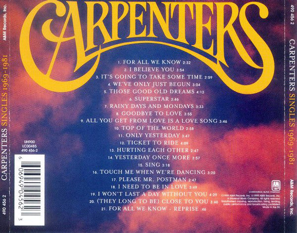 CD Carpenters – Singles 1969-1981