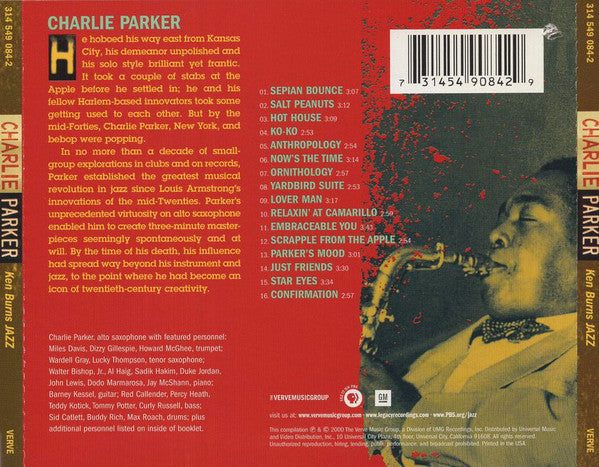 CD Charlie Parker – Ken Burns Jazz
