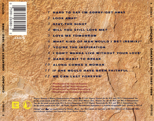 CD Chicago – Greatest Hits 1982-1989