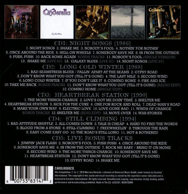 CDX5 Cinderella (3) – The Mercury Years