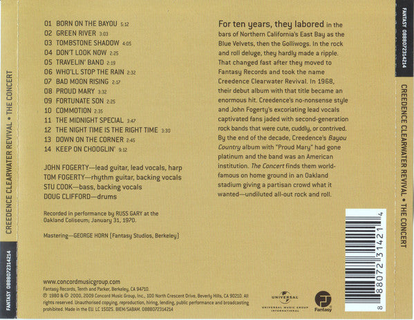 CD Creedence Clearwater Revival – The Concert