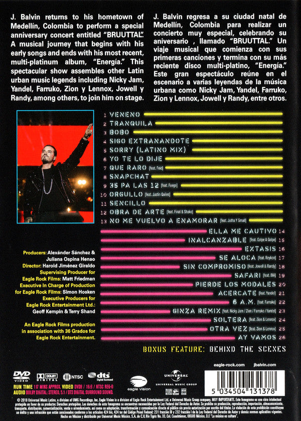 DVD J Balvin - Bruuttal