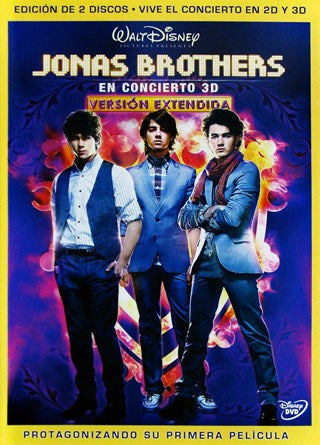 DVD Jonas Brothers - En concierto 3d versión extendida