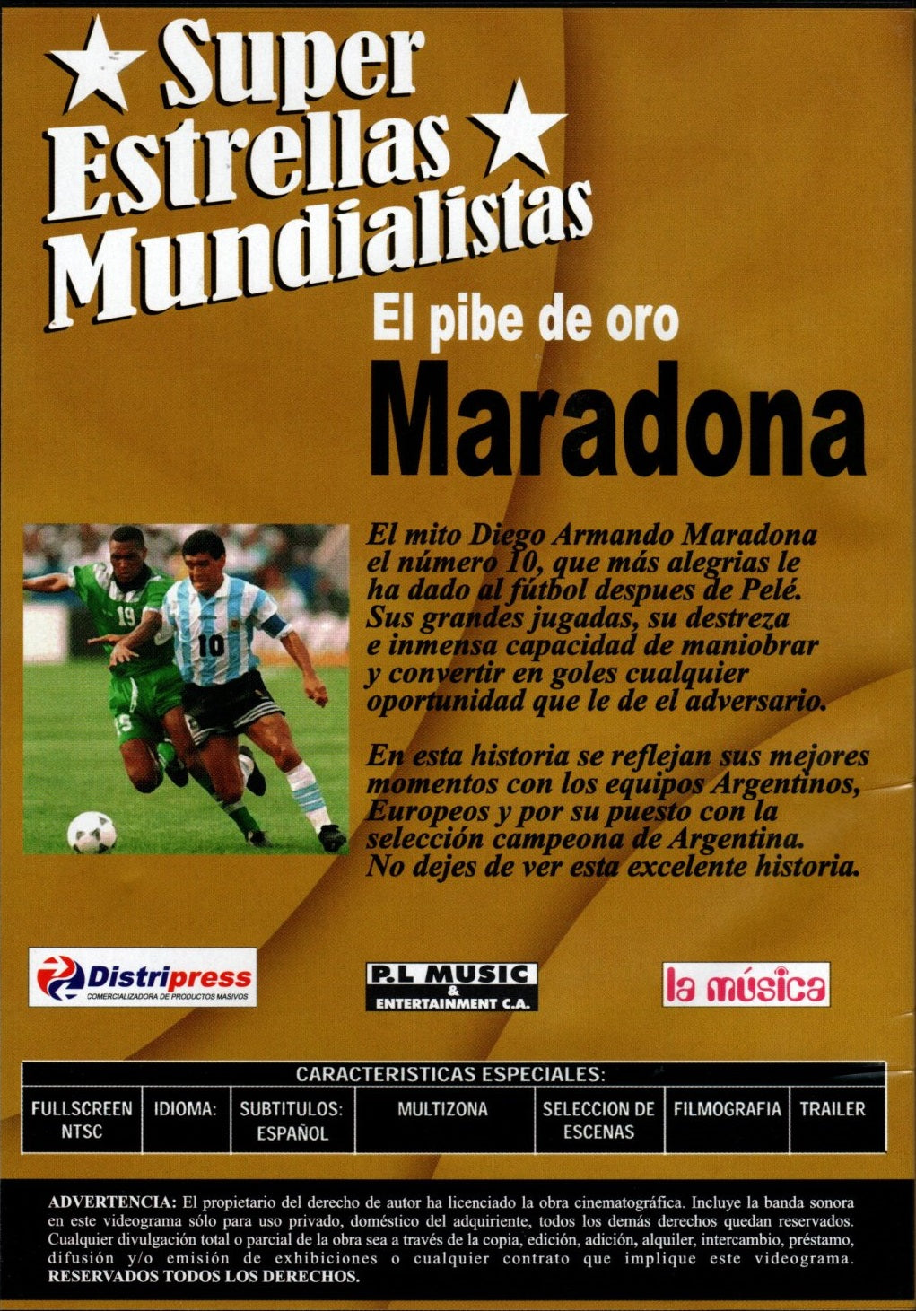 DVD Maradona - Super estrellas mundialistas colección de oro Alemania 2006