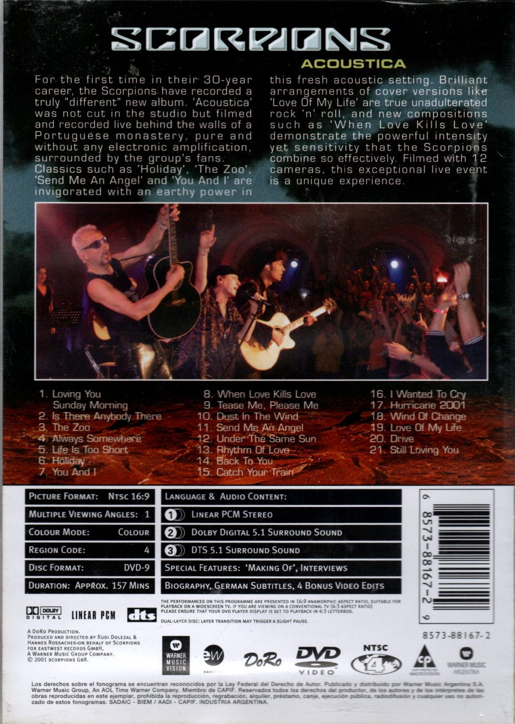 DVD Scorpions – Acoustica