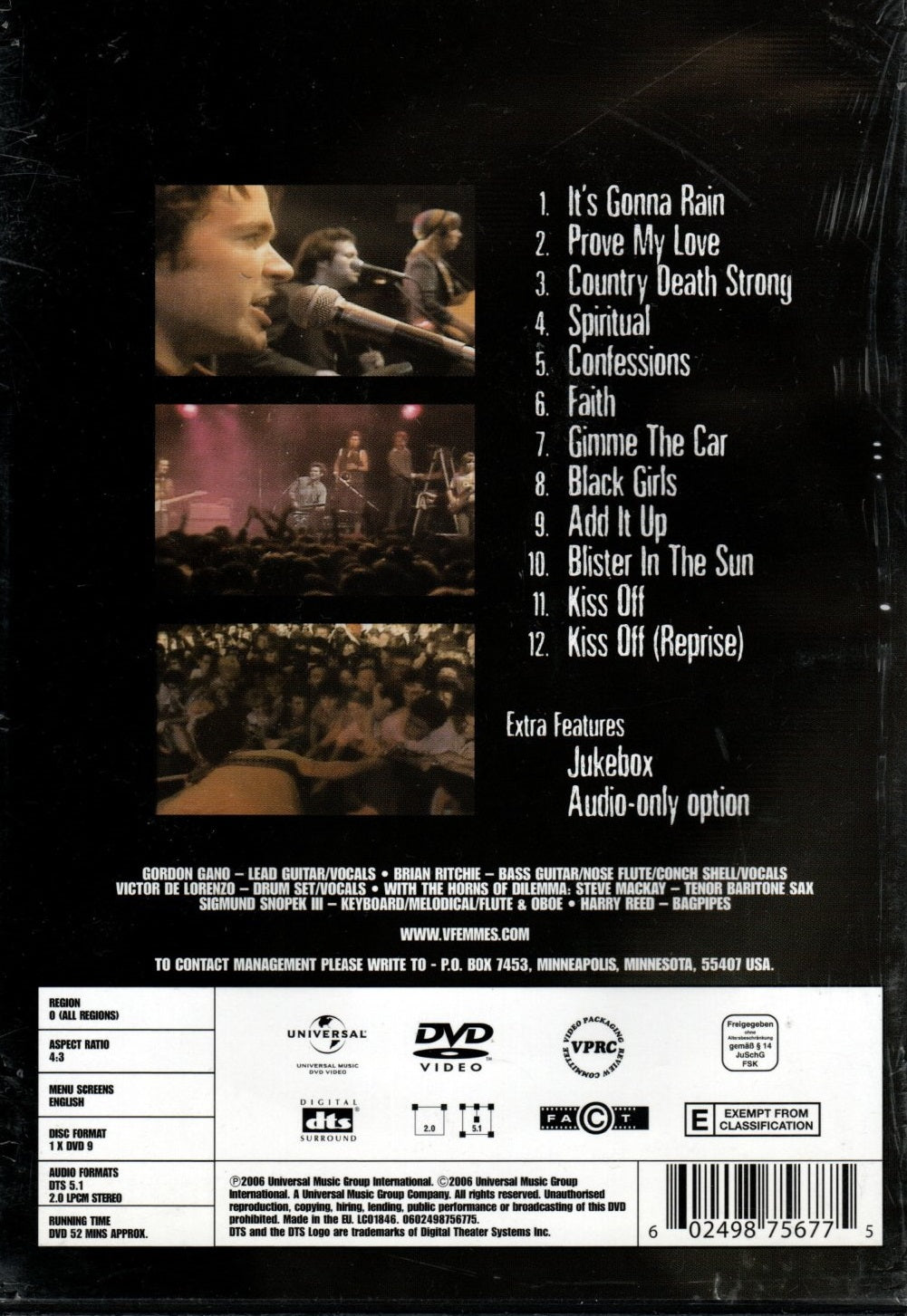 DVD Violent Femmes – No, Let's Start Over