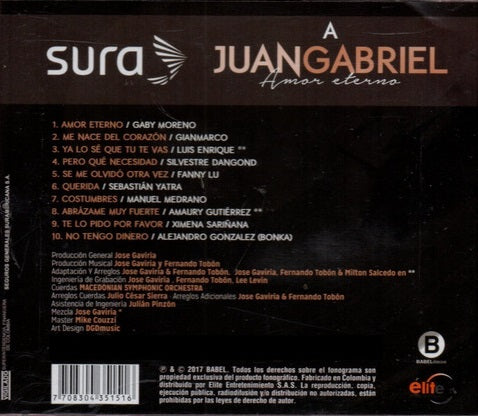CD Sura - A Juan Gabriel Amor Eterno