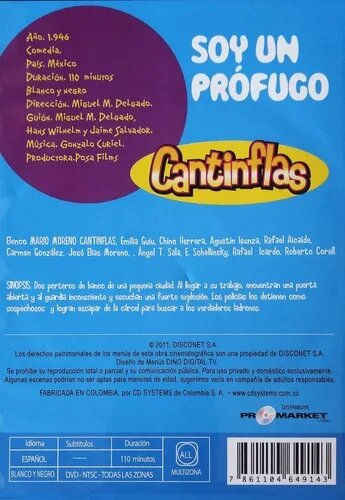 DVD Cantinflas - Soy Un Prófugo