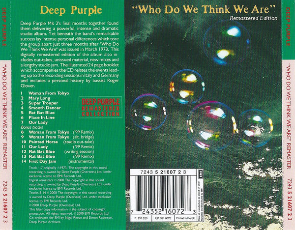 CD Deep Purple – Who Do We Think We Are