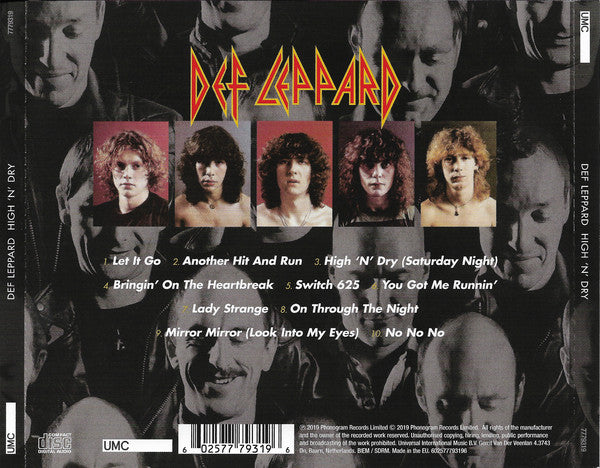 CD Def Leppard – High 'n' Dry