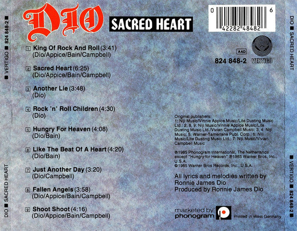 CD Dio ‎– Sacred Heart
