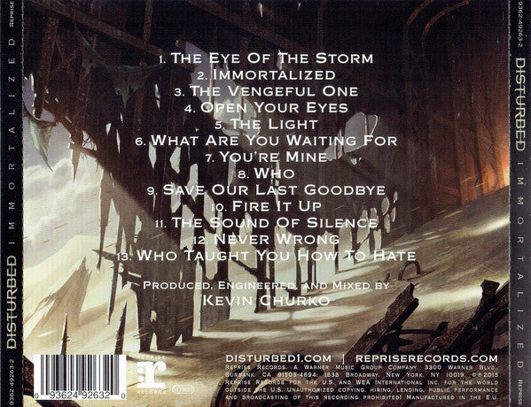 CD Disturbed – Immortalized