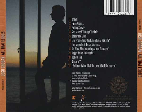 CD Josh Groban – All That Echoes