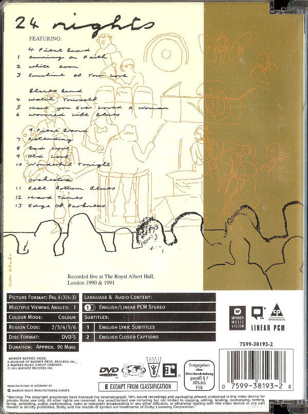 ERIC CLAPTON – 24 NIGHTS / DVD