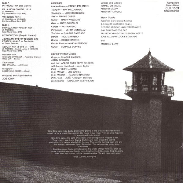 LP Eddie Palmieri With Harlem River Drive – Recorded Live At Sing Sing