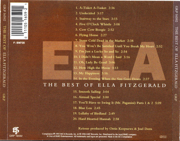 CD Ella Fitzgerald – The Best Of Ella Fitzgerald