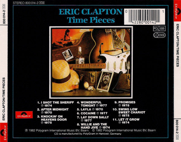 CD Eric Clapton – Time Pieces (The Best Of Eric Clapton)