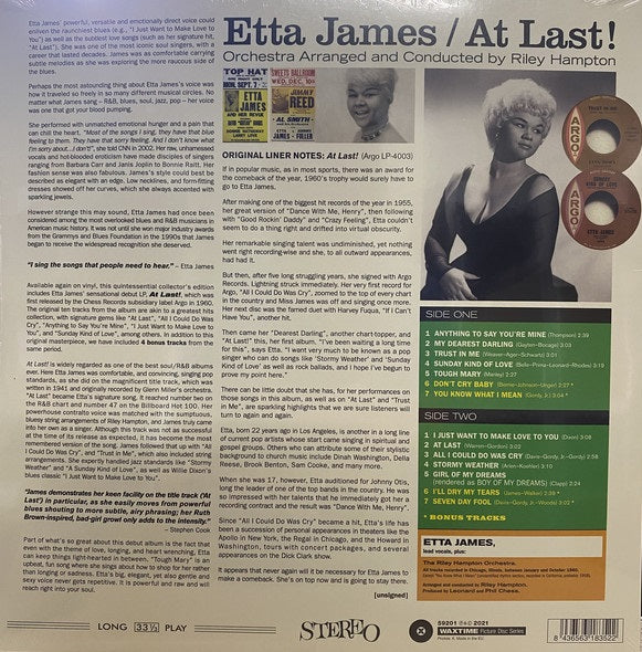 LP Etta James – At Last!