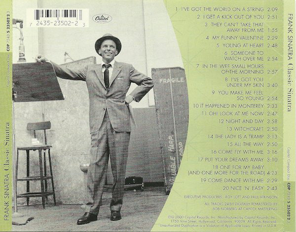 CD Frank Sinatra – Classic Sinatra - His Great Performances 1953-1960