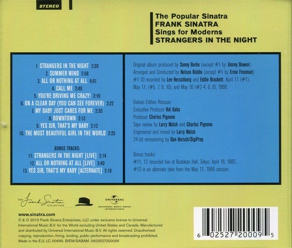 CD Frank Sinatra – Strangers In The Night