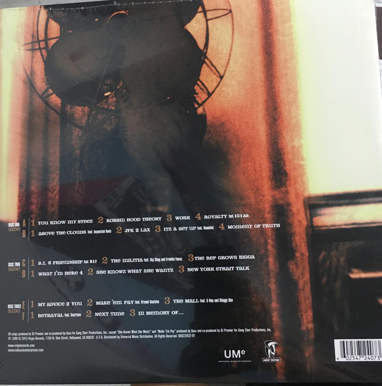 LP x3 Gang Starr – Moment Of Truth