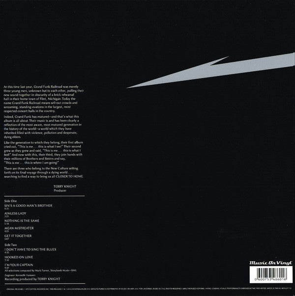 LP Grand Funk Railroad – Closer To Home