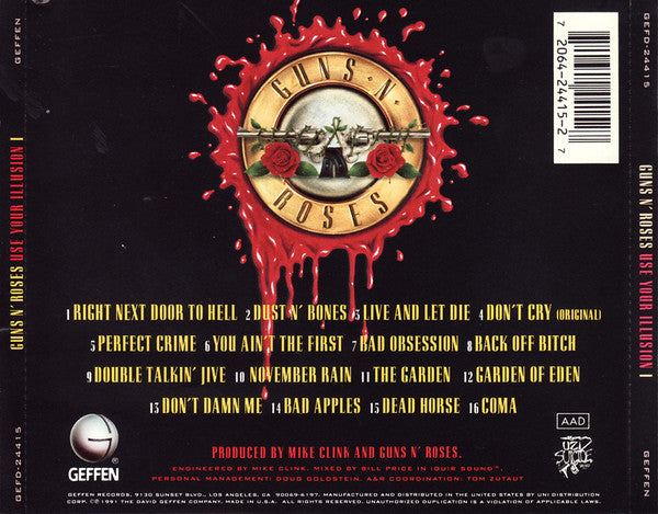 CD Guns N' Roses - Use Your Illusion I