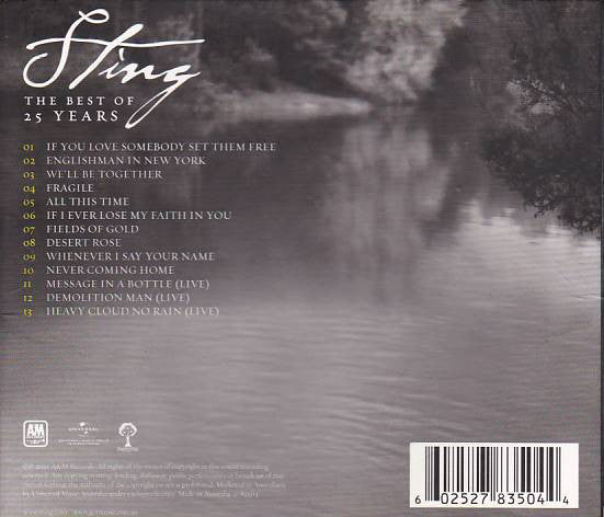 CD Sting ‎– The Best Of 25 Years