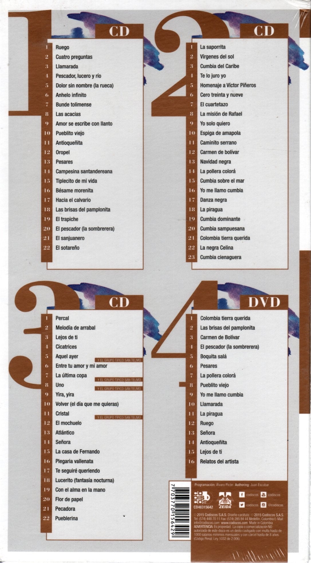 CDX3 + DVD Jaime Llano González - Las Inolvidables