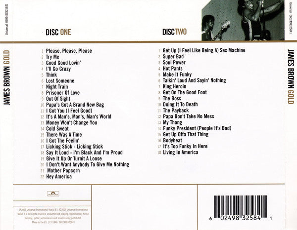 CD X2 James Brown – Gold
